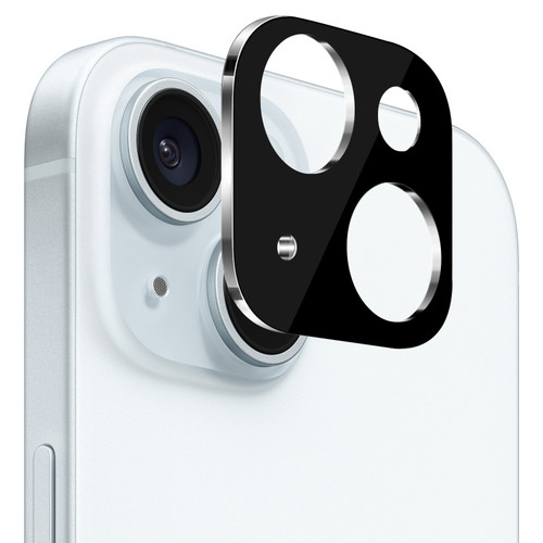 HD Tempered Glass Camera Lens Protector for iPhone 14 / iPhone 14 Plus - Black
