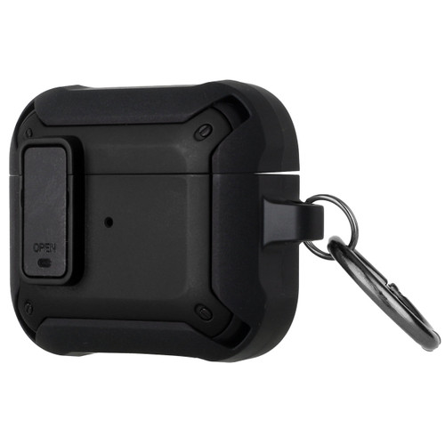 Secure Lock Clip Design Hybrid Case for AirPods Pro (2nd Generation) - Black