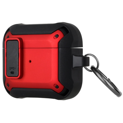 Secure Lock Clip Design Hybrid Case for AirPods Pro (2nd Generation) - Red