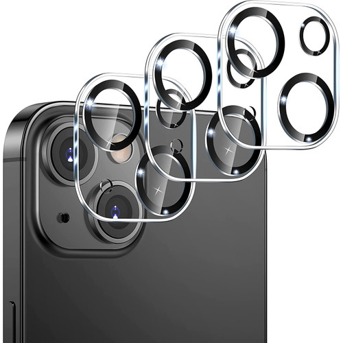 3-Pack HD Tempered Glass Camera Lens Protector for iPhone 14 / iPhone 14 Plus