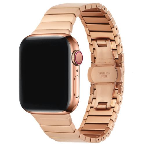 Stainless Steel Link Band for Apple Watch 41mm / 40mm / 38mm - Rose Gold
