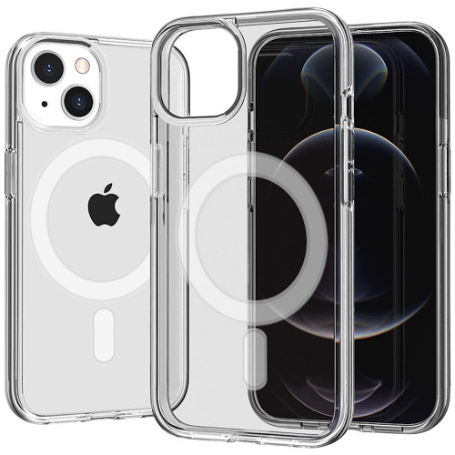 MagSafe Compatible Slim Transparent Case for iPhone 14 - Clear
