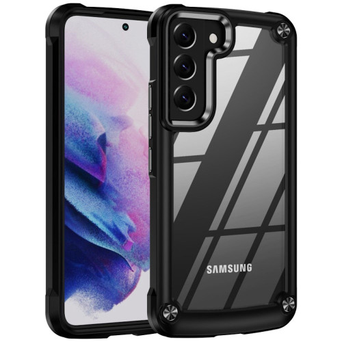 Tough Shield Snap-on Transparent Case for Samsung Galaxy S23 - Black