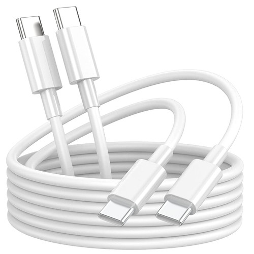 2-Pack 5 Ft. High-Speed USB-C to USB-C Charge & Sync Cable - White