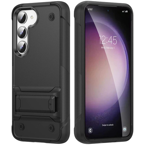 TUFF Hybrid Armor Case with Kickstand for Samsung Galaxy S23 Plus - Black