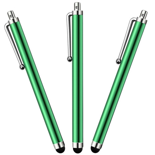 3-Pack HD Easy Glider Capacitive Stylus Pen - Green