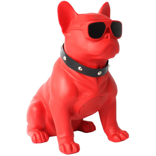 French Bulldog Bluetooth Wireless Stereo Speaker - Red