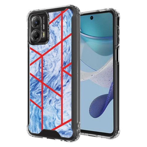 Marble Series Dual Layer Designer Case for Motorola Moto G 5G 2023 - Ocean Blue