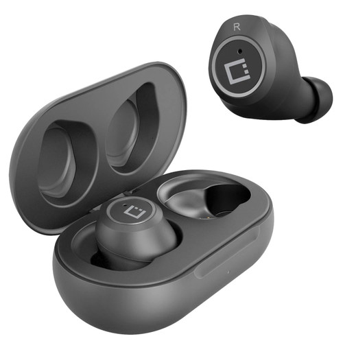 Premium In-Ear True Wireless Bluetooth v5.3 Earbuds with Charging Case - Black