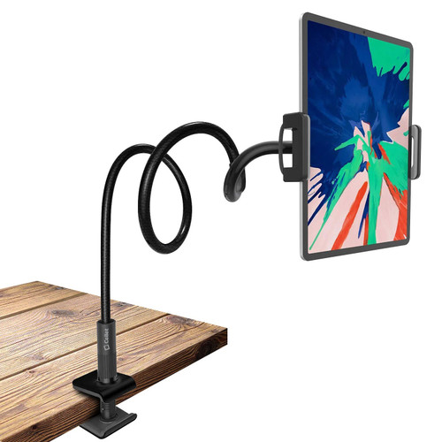 Clip Grip Flexible Gooseneck Hands-Free Mount for Smartphone and Tablet - Black