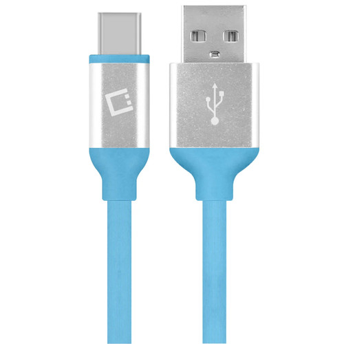 Gummy USB-C to USB-A Charge and Sync Cable - Blue