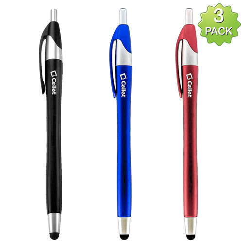 3-Pack Ball-Point Capacitive Touch Screen Stylus Pen