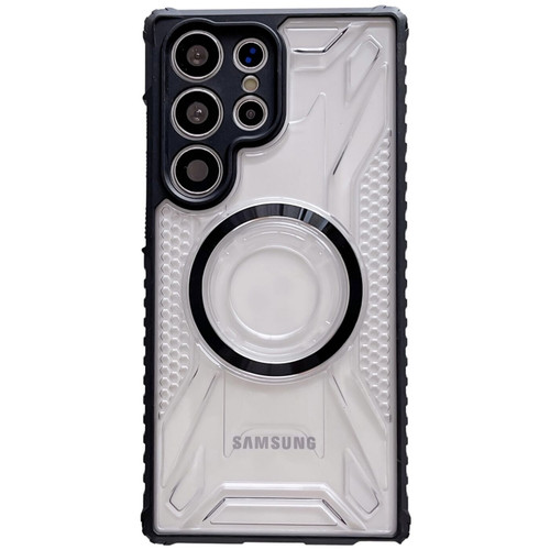 Fusion Evo Transparent Case with MagSafe Magnetic Ring for Samsung Galaxy S23 Ultra - Black