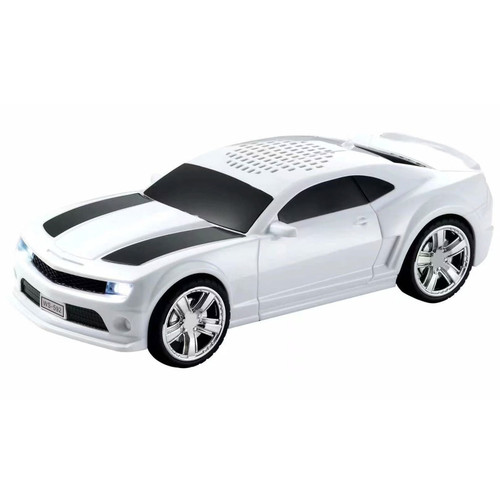 Chevrolet Camaro Bluetooth Wireless Speaker with LED Headlights - White