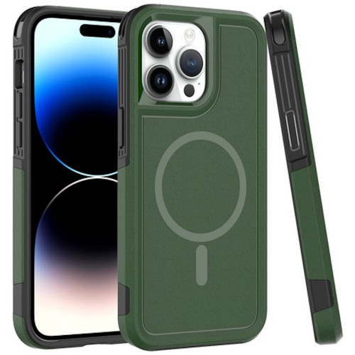 TUFF Hybrid Armor Case with MagSafe for iPhone 15 Pro - Green
