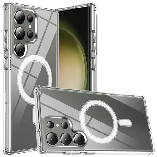 Tough Shield Clear Case with MagSafe Magnetic Ring for Samsung Galaxy S24 Ultra