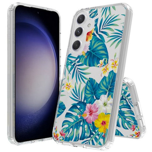 Fusion Shield Tough Snap-on Case for Samsung Galaxy S24 Plus - Hibiscus