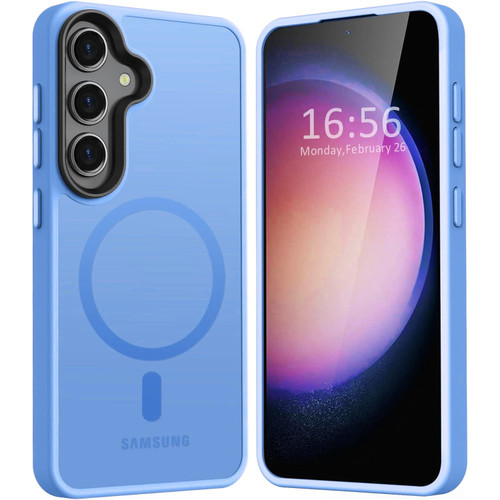 Shade Series Hybrid Case with MagSafe Magnetic Ring for Samsung Galaxy S24 Plus - Blue