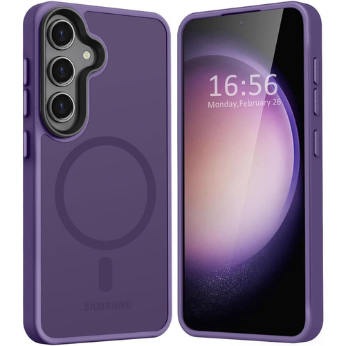 Shade Series Hybrid Case with MagSafe Magnetic Ring for Samsung Galaxy S24 Plus - Purple