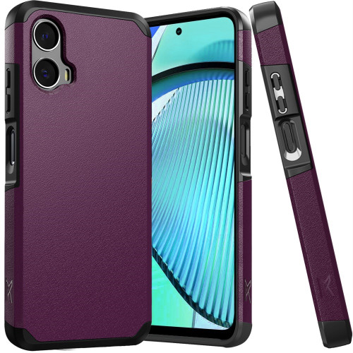 Shockproof Air Cushion Hybrid Case for Motorola Moto G Power 5G 2024 - Purple