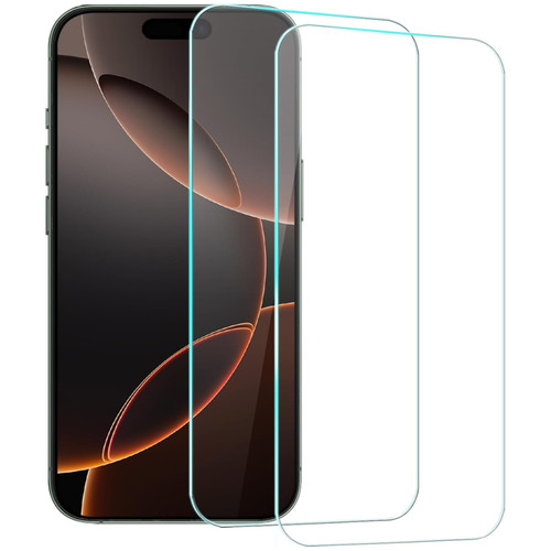 2-Pack HD Tempered Glass Screen Protector for iPhone 16 Pro