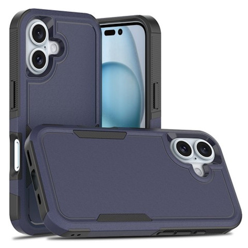 Military Grade TUFF Hybrid Armor Case for iPhone 16 - Blue
