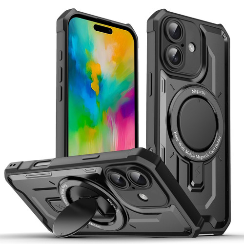Fusion Evo MagSafe Case with Kickstand for iPhone 16 - Black