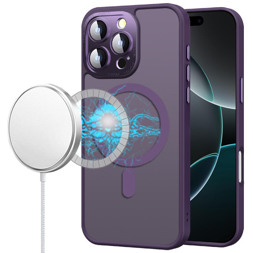 Shade Series MagSafe Case with Camera Lens Protector for iPhone 16 Pro Max - Purple