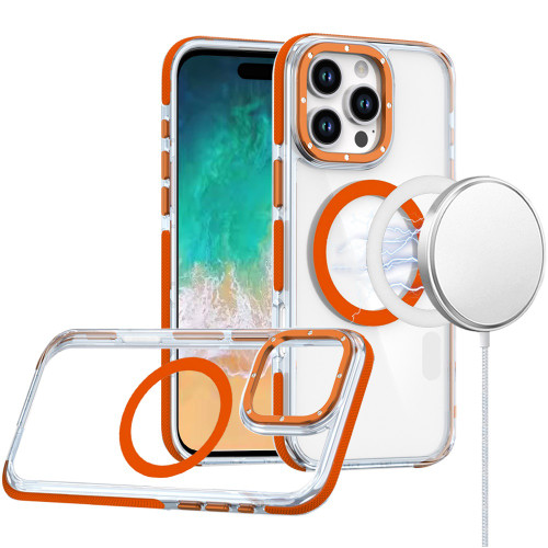 Clarity Collection MagSafe Case for iPhone 16 Pro - Orange