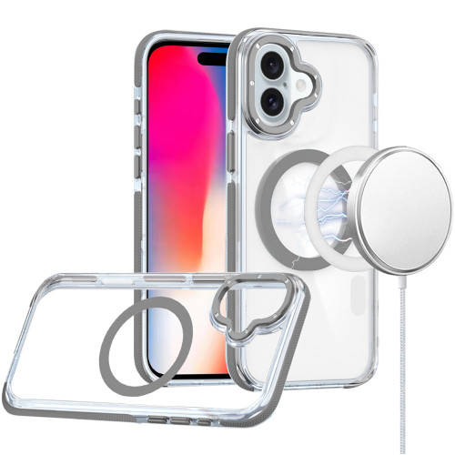 Clarity Collection MagSafe Case for iPhone 16 - Grey