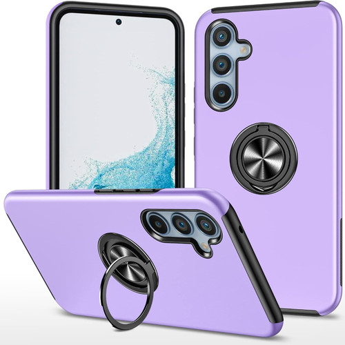 360 Rotating Ring Grip Hybrid Case for Samsung Galaxy A16 5G - Purple