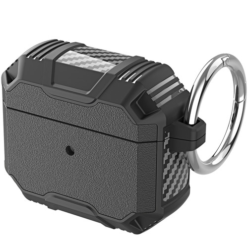 Carbon Series TUFF Hybrid Case for AirPods (4th Generation) - Black