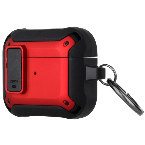 Secure Lock Clip Design Hybrid Case for AirPods (4th Generation) - Red