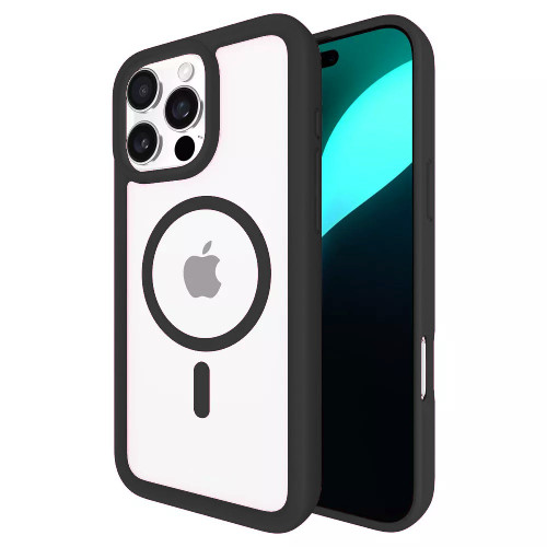 Acrylic Transparent Case with MagSafe for iPhone 16 Pro Max - Black