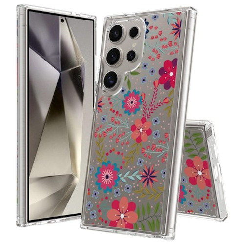 Fusion Shield Tough Snap-on Case for Samsung Galaxy S25 Ultra - Flowers
