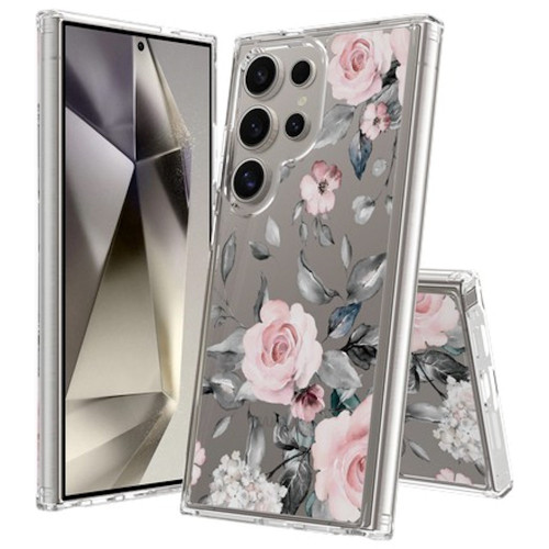 Fusion Shield Tough Snap-on Case for Samsung Galaxy S25 Ultra - Pink Roses