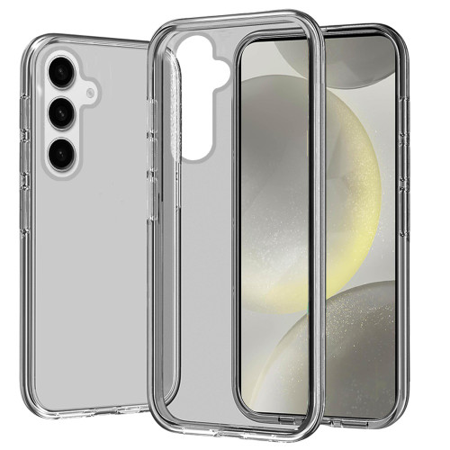 Ultra Slim Hybrid Transparent Case for Samsung Galaxy S25 Plus - Smoke