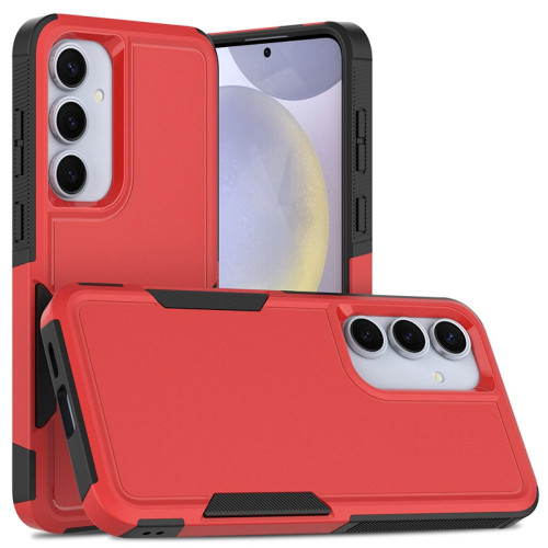 Military Grade TUFF Hybrid Armor Case for Samsung Galaxy S25 - Red