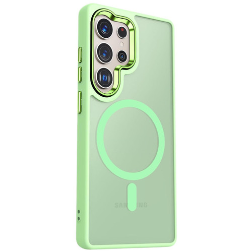 Shade Series Hybrid Case with MagSafe Magnetic Ring for Samsung Galaxy S25 Ultra - Green