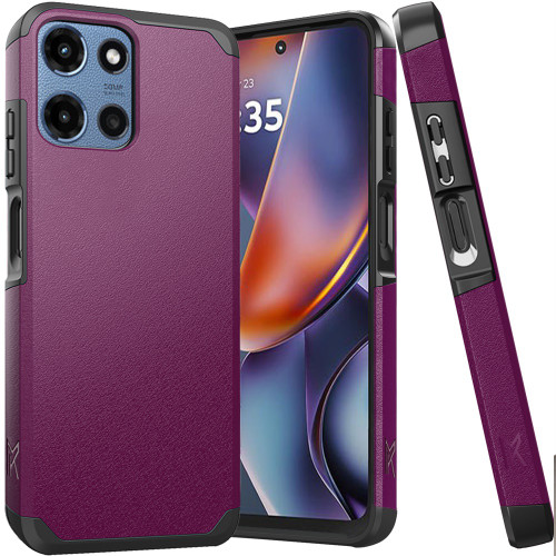 Shockproof Air Cushion Hybrid Case for Motorola Moto G 2025 - Purple