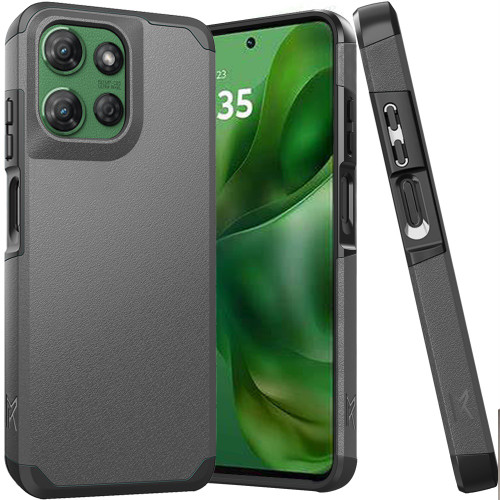 Shockproof Air Cushion Hybrid Case for Motorola Moto G Power 2025 - Charcoal Grey