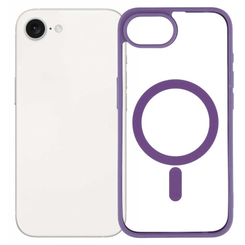 Acrylic Transparent Case with MagSafe for iPhone 16e - Purple