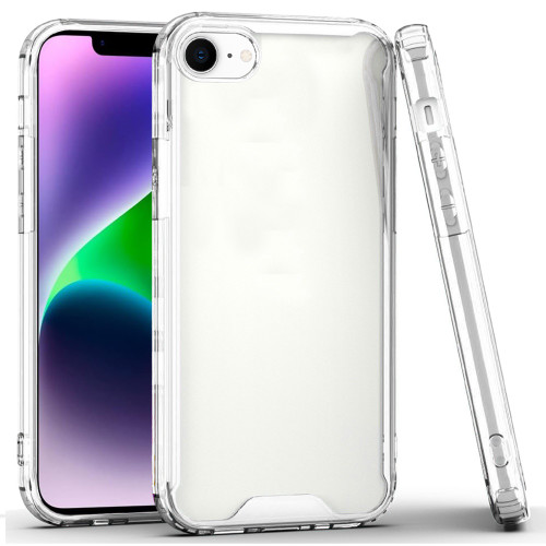 Shockproof Fusion Shield Tough Snap-on Case for iPhone 16e - Clear