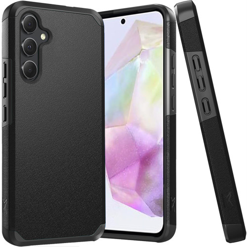 Shockproof Air Cushion Hybrid Case for Samsung Galaxy A36 5G - Black
