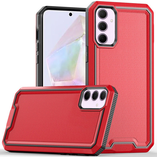 Military Grade TUFF Rank Hybrid Armor Case for Samsung Galaxy A36 5G - Red