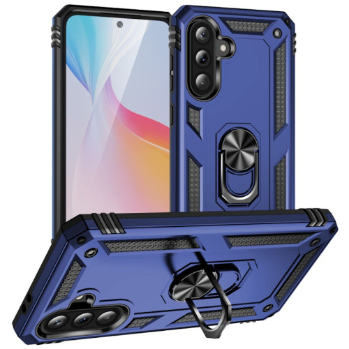Military Grade Hybrid Case with Ring Grip for Samsung Galaxy A36 5G - Blue