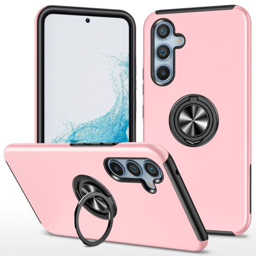 360 Rotating Ring Grip Hybrid Case for Samsung Galaxy A36 5G - Pink