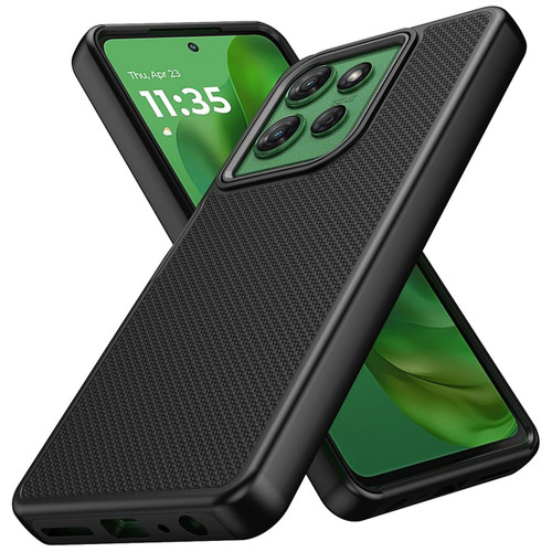 TotalDefense Hybrid Case for Motorola Moto G 2025 - Black