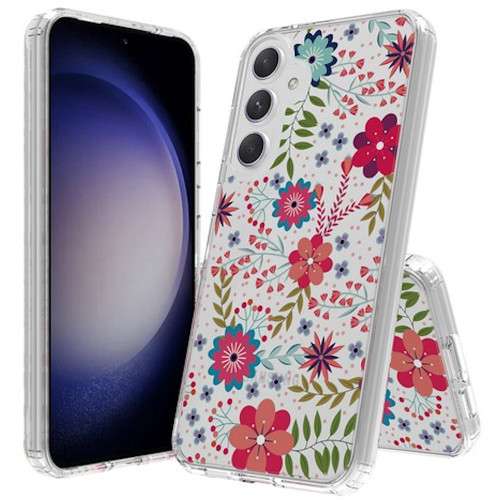 Fusion Shield Tough Snap-on Case for Samsung Galaxy A36 5G - Flowers
