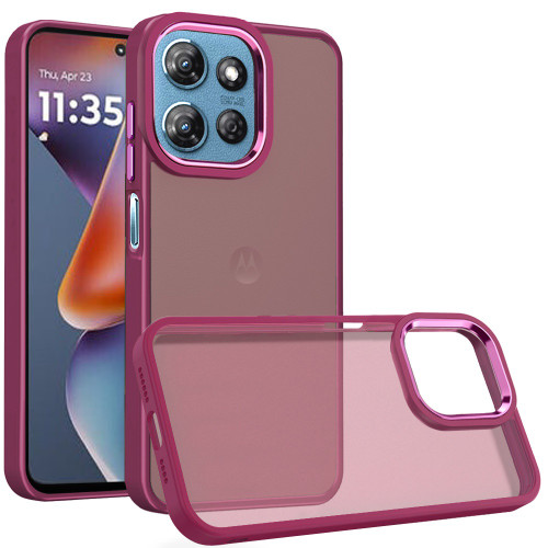 Shade Series Hybrid Case for Motorola Moto G 2025 - Burgundy